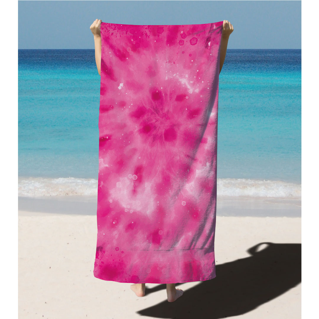 telo mare fucsia personalizzabile