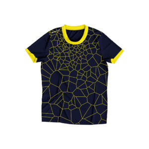 geometrical yellow maglia tecnica calcio padel