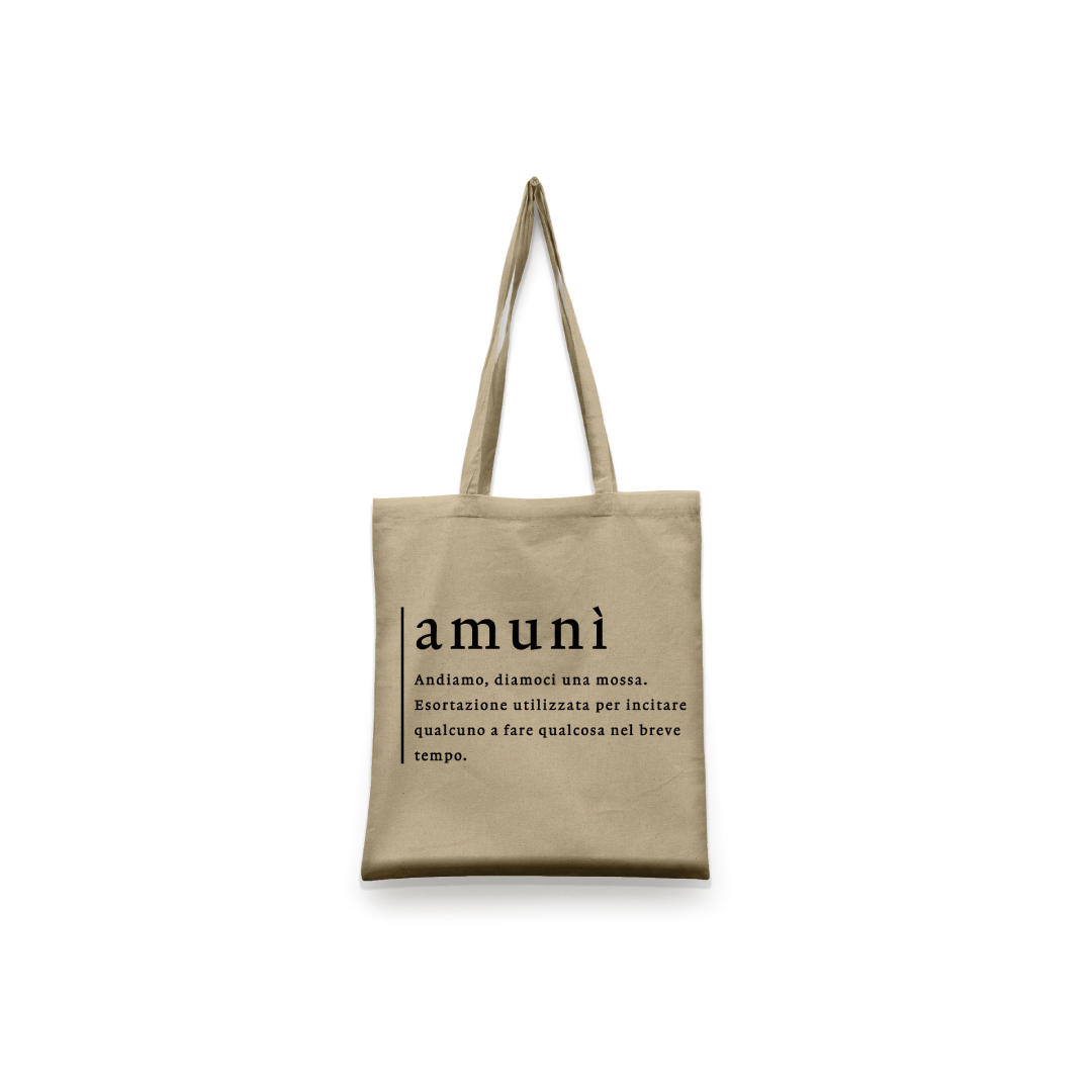 AMUNI SHOP SHOPPER PERSOLAZZATA STAMPATA CON LOGO