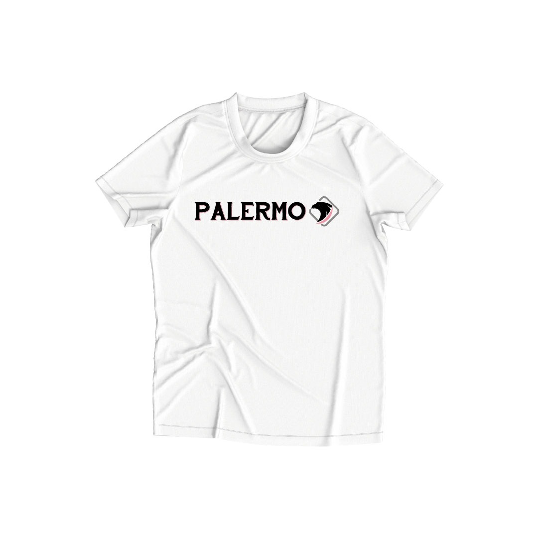 PALERMO AQUILA ROSA NERO MAGLIA STAMPATA ECONOMICA DI QUALITA CON STAMPANOME E NUMERO